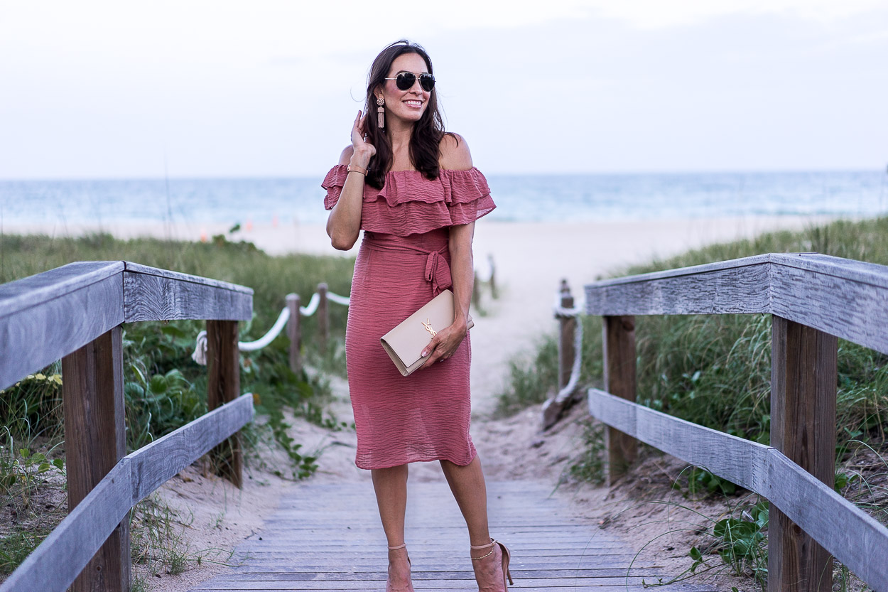 Mauve store beach dress