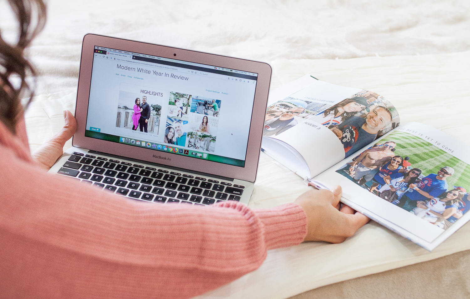 Amanda of A Glam Lifestyle talks through the process of making her Mixbook photo book for 2019 memories